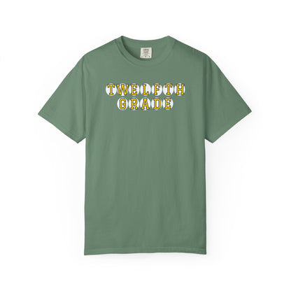 TWELFTH GRADE YELLOW PLAYER LETTERS T-SHIRT