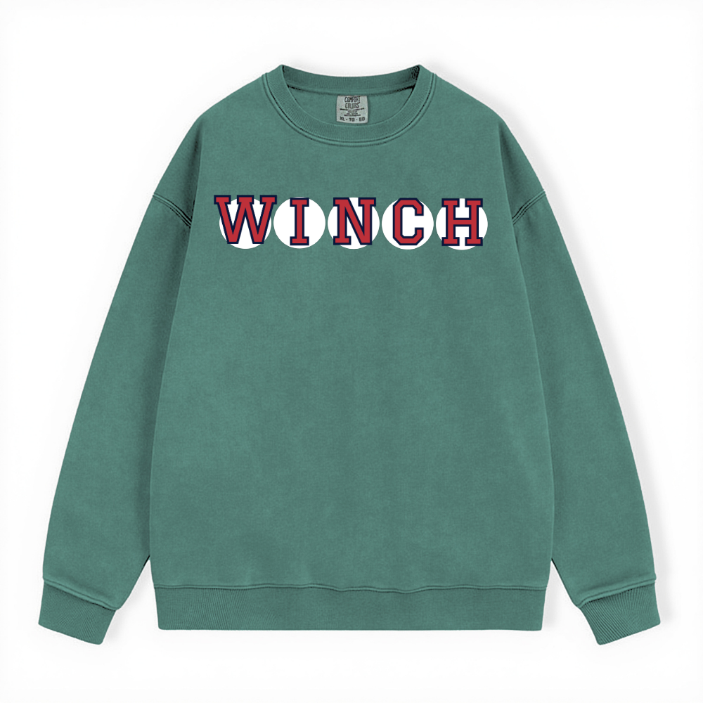 WINCH RETIRED SOX LETTER CREWNECK