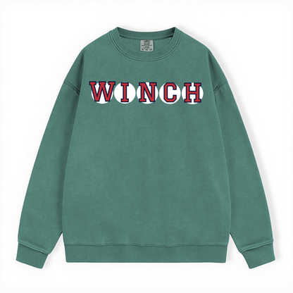 WINCH RETIRED SOX LETTER CREWNECK