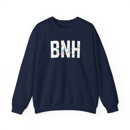 BNH HOLIDAY LIGHTS HEAVY BLEND CREWNECK
