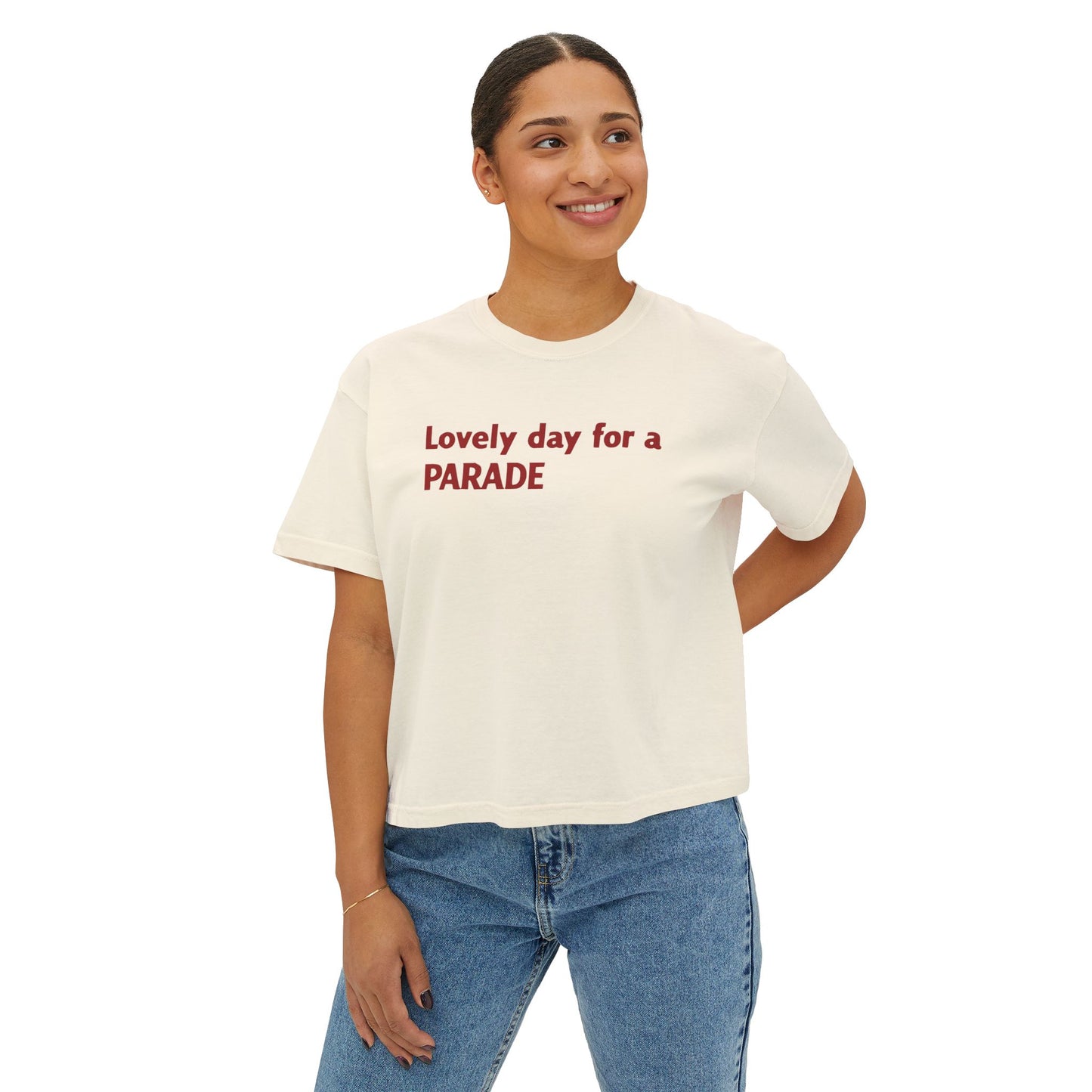LOVELY DAY FOR A PARADE BOXY TEE