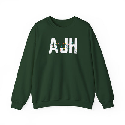 AJH HOLIDAY LIGHTS HEAVY BLEND CREWNECK