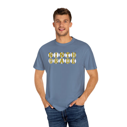 NINTH GRADE YELLOW PLAYER LETTERS T-SHIRT