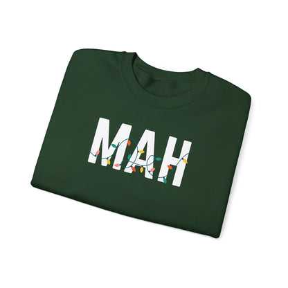 MAH HOLIDAY LIGHTS HEAVY BLEND CREWNECK