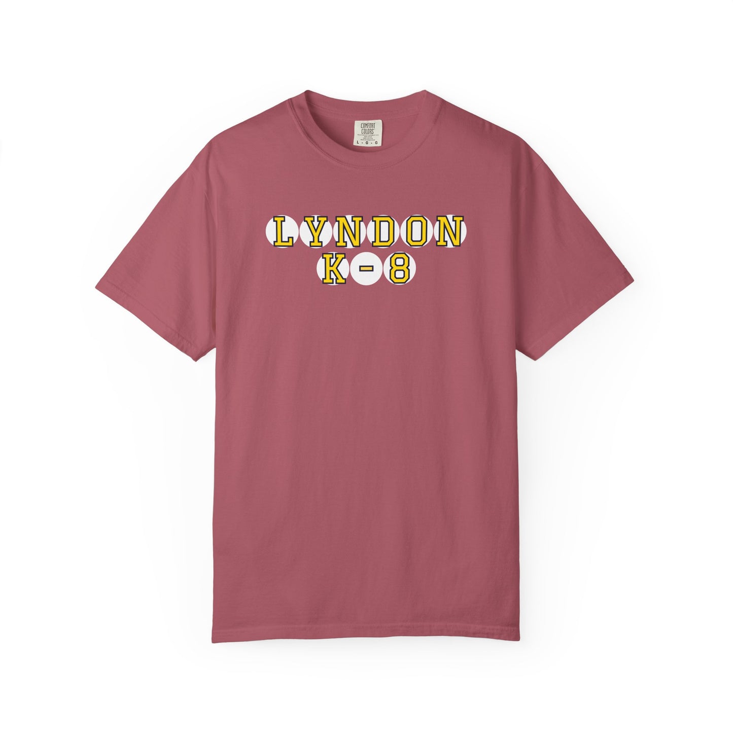 LYNDON K-8 YELLOW PLAYER LETTERS T-SHIRT