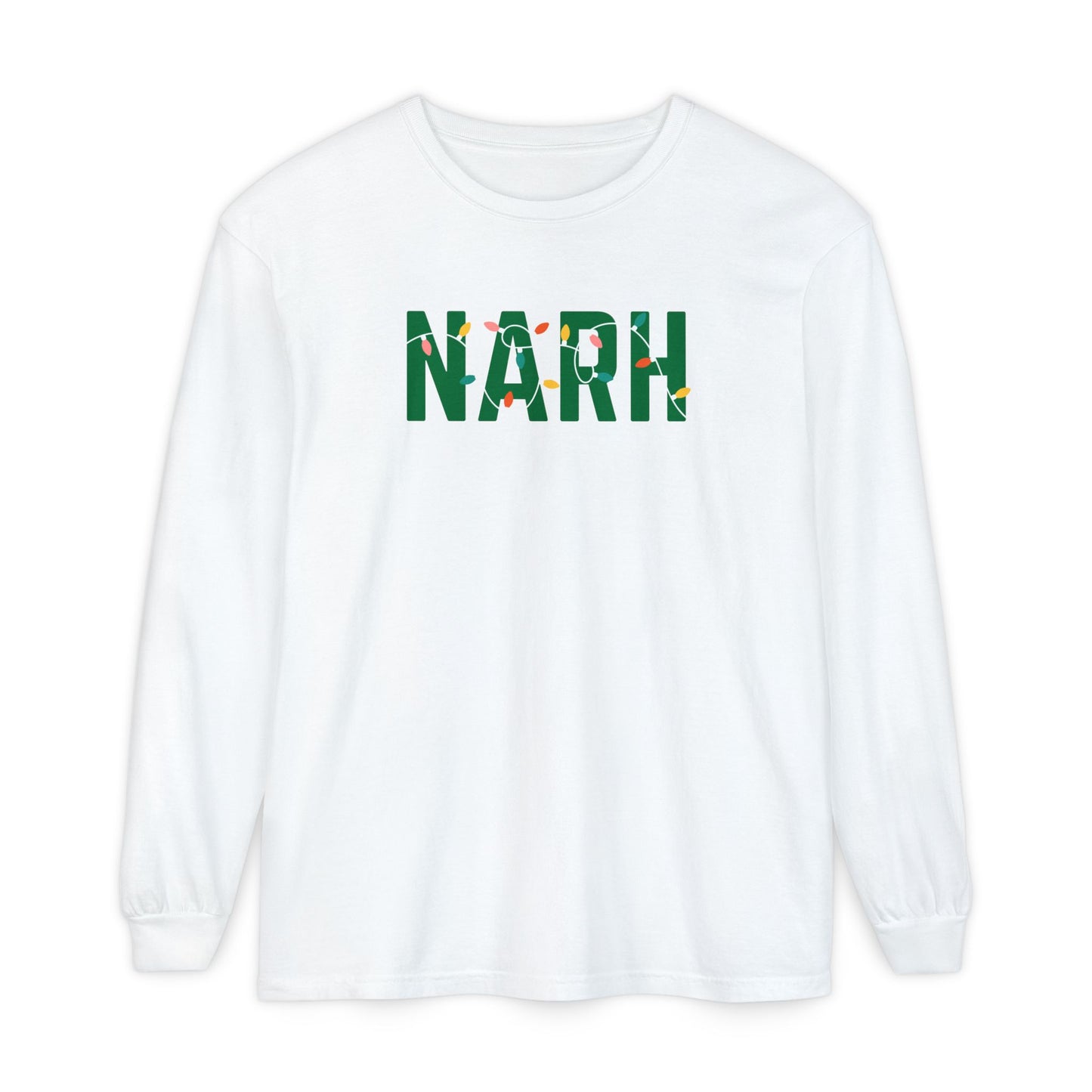 NARH HOLIDAY LIGHTS LONG SLEEVE - WHITE