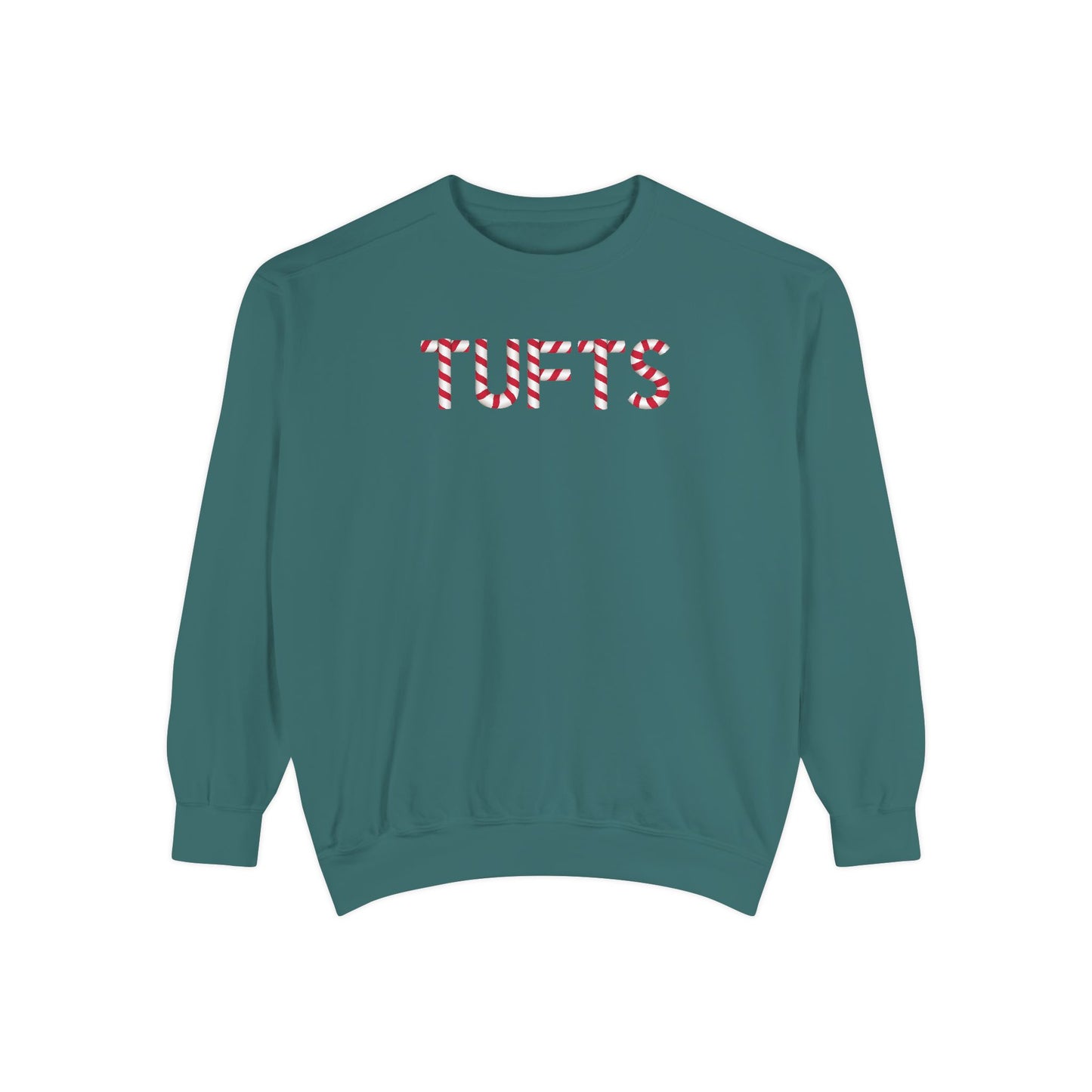 TUFTS CANDY CANE CREWNECK