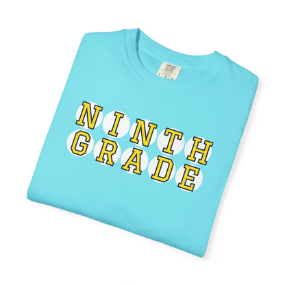 NINTH GRADE YELLOW PLAYER LETTERS T-SHIRT