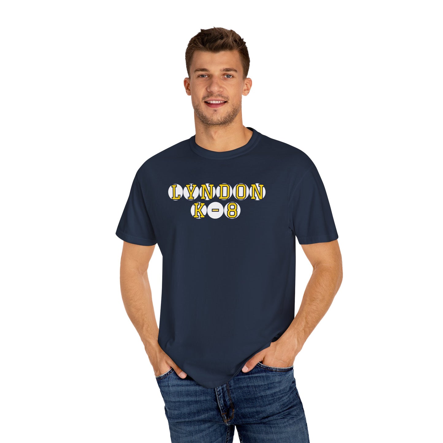 LYNDON K-8 YELLOW PLAYER LETTERS T-SHIRT