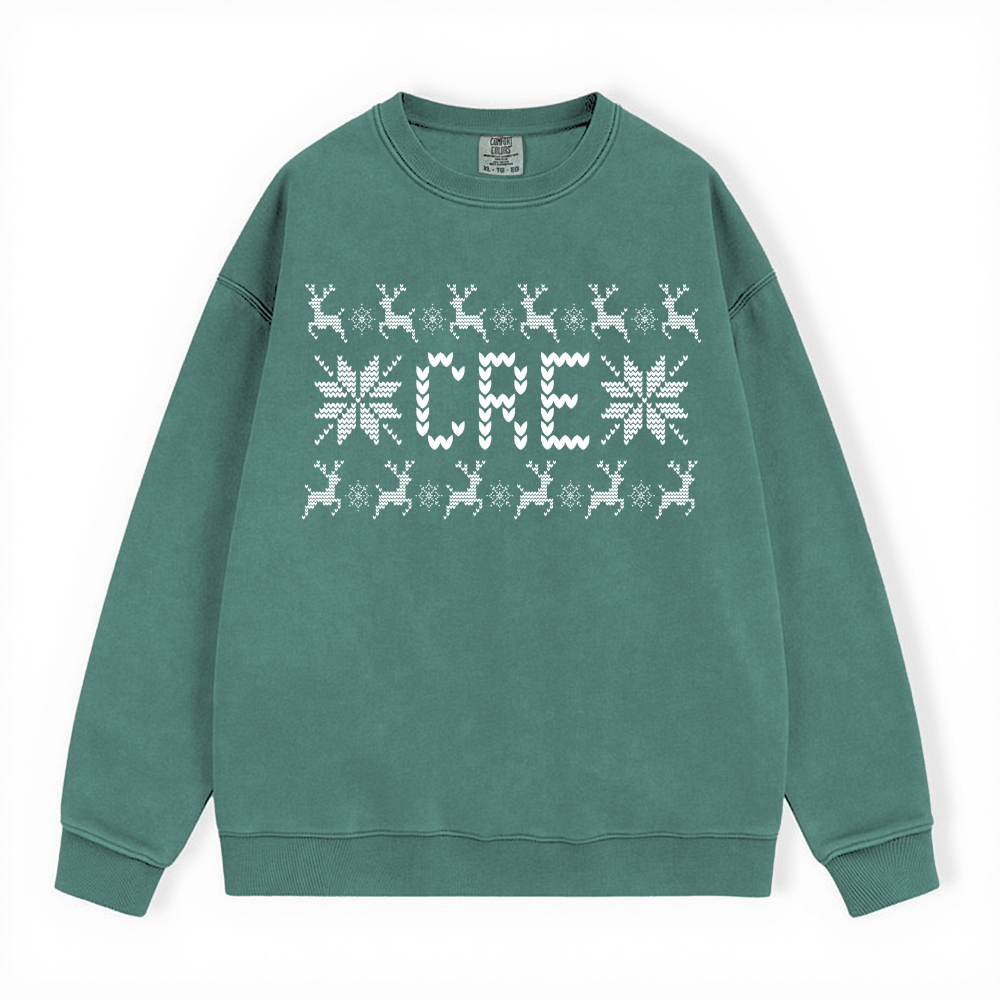 CRE UGLY SWEATER COMFORT COLORS CREWNECK