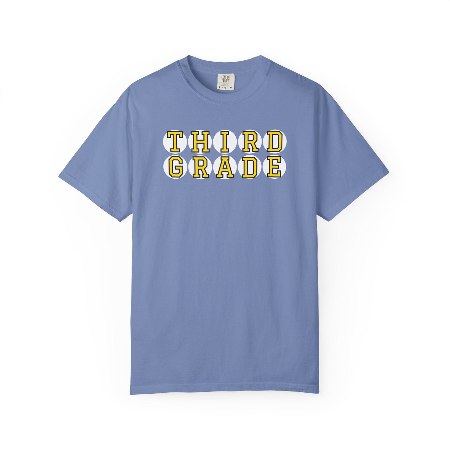 THIRD GRADE YELLOW PLAYER LETTERS T-SHIRT