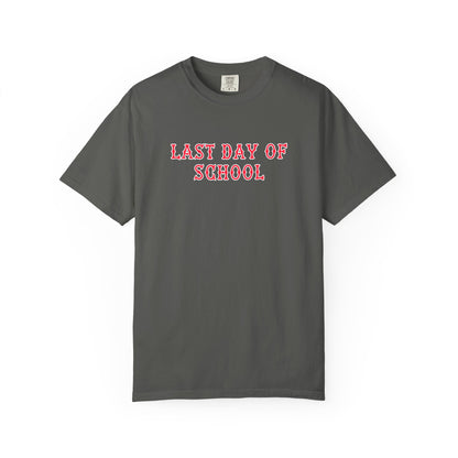 RED FENWAY LAST DAY OF SCHOOL TEE