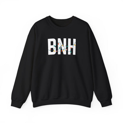 BNH HOLIDAY LIGHTS HEAVY BLEND CREWNECK