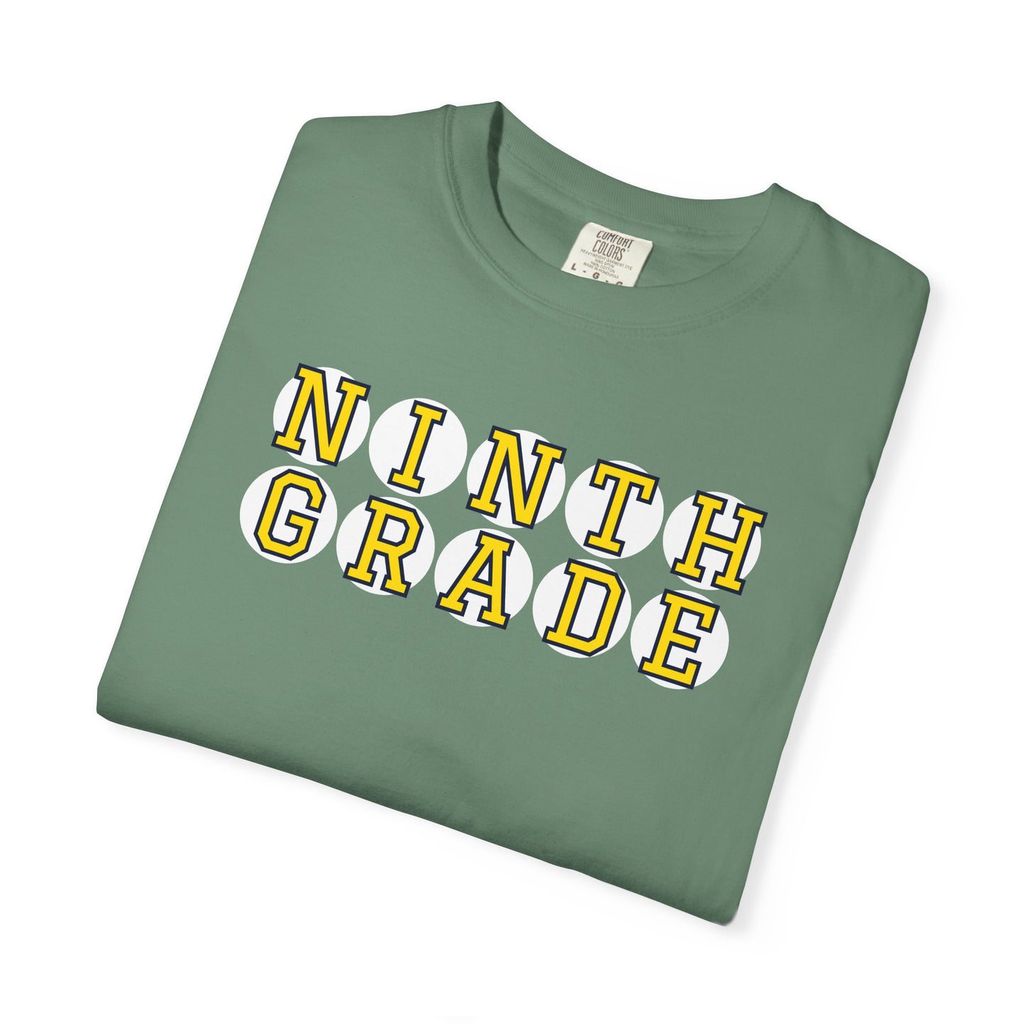 NINTH GRADE YELLOW PLAYER LETTERS T-SHIRT
