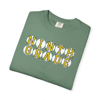NINTH GRADE YELLOW PLAYER LETTERS T-SHIRT