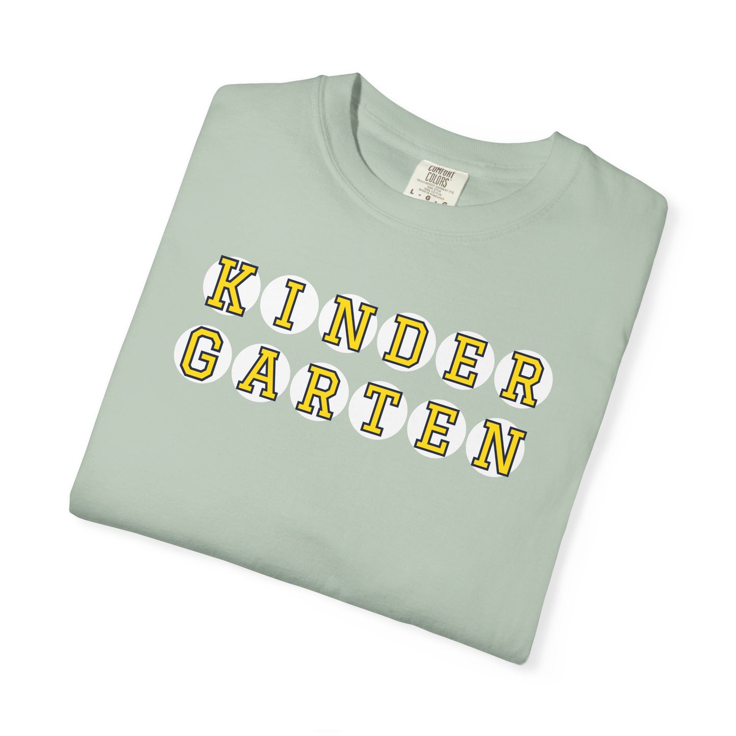 KINDERGARTEN YELLOW PLAYER NUMBER T-SHIRT