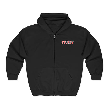 STURDY SOX LETTERS HEAVY BLEND FULL ZIP HOODIE