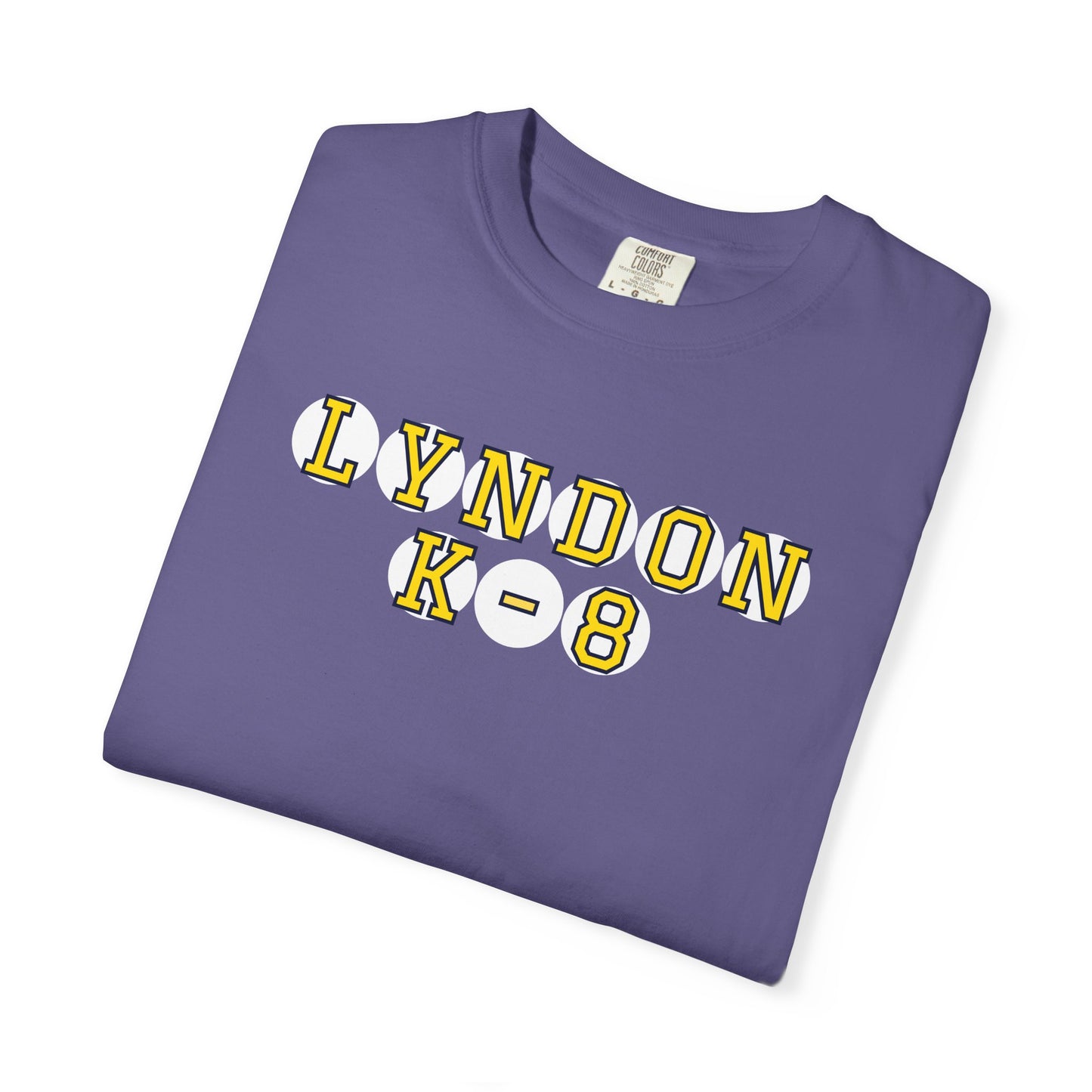LYNDON K-8 YELLOW PLAYER LETTERS T-SHIRT