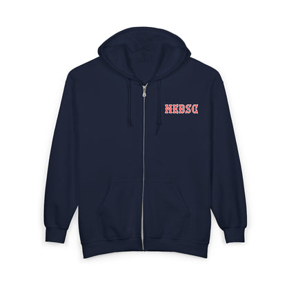 NEBSC SOX LETTERS HEAVY BLEND FULL ZIP HOODIE
