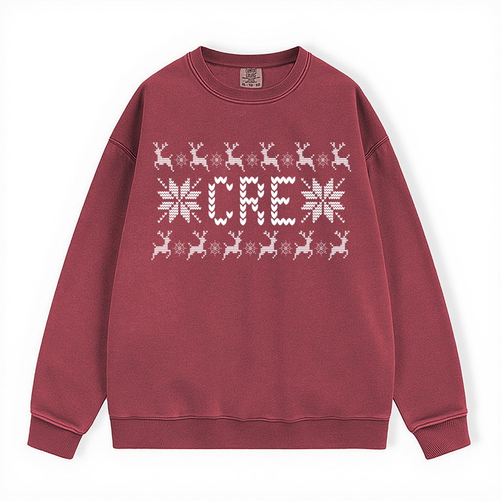 CRE UGLY SWEATER COMFORT COLORS CREWNECK
