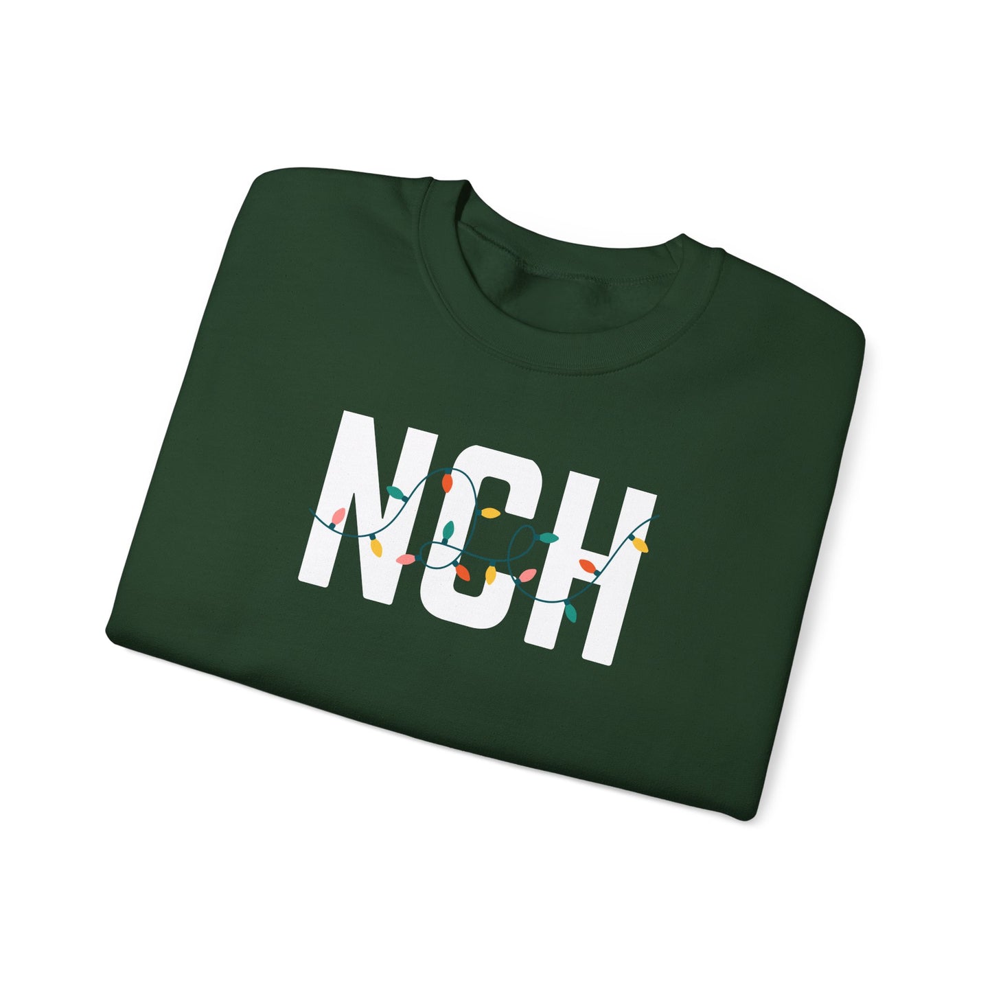 NCH HOLIDAY LIGHTS HEAVY BLEND CREWNECK