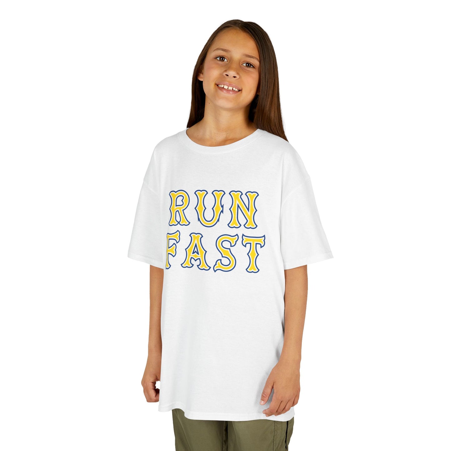 KIDS RUN FAST COTTON TEE