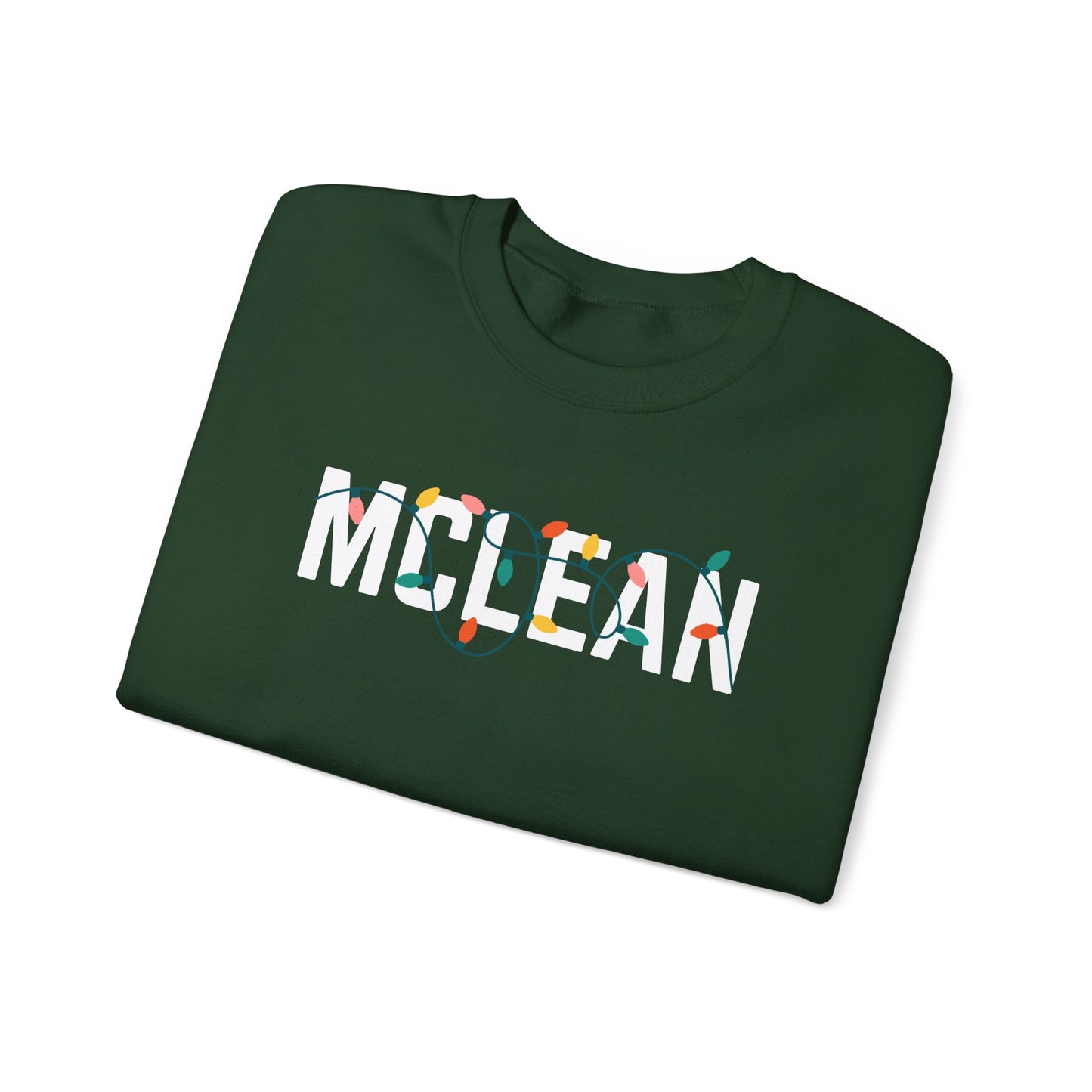 MCLEAN HOLIDAY LIGHTS HEAVY BLEND CREWNECK