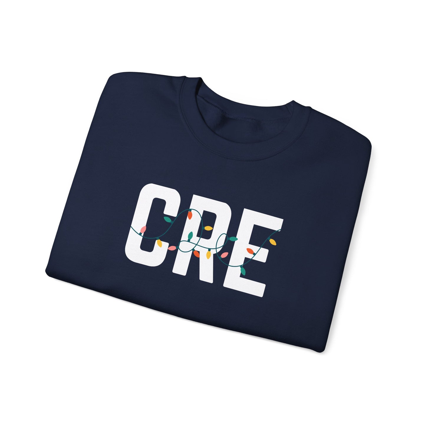 CRE HOLIDAY LIGHTS HEAVY BLEND CREWNECK