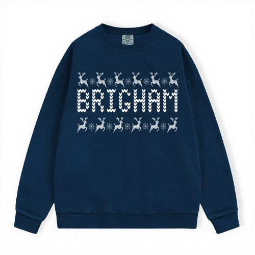 BRIGHAM UGLY SWEATER COMFORT COLORS CREWNECK