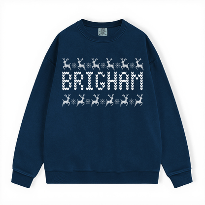 BRIGHAM UGLY SWEATER COMFORT COLORS CREWNECK