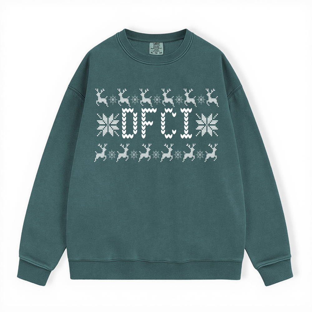 DFCI UGLY SWEATER COMFORT COLORS CREWNECK