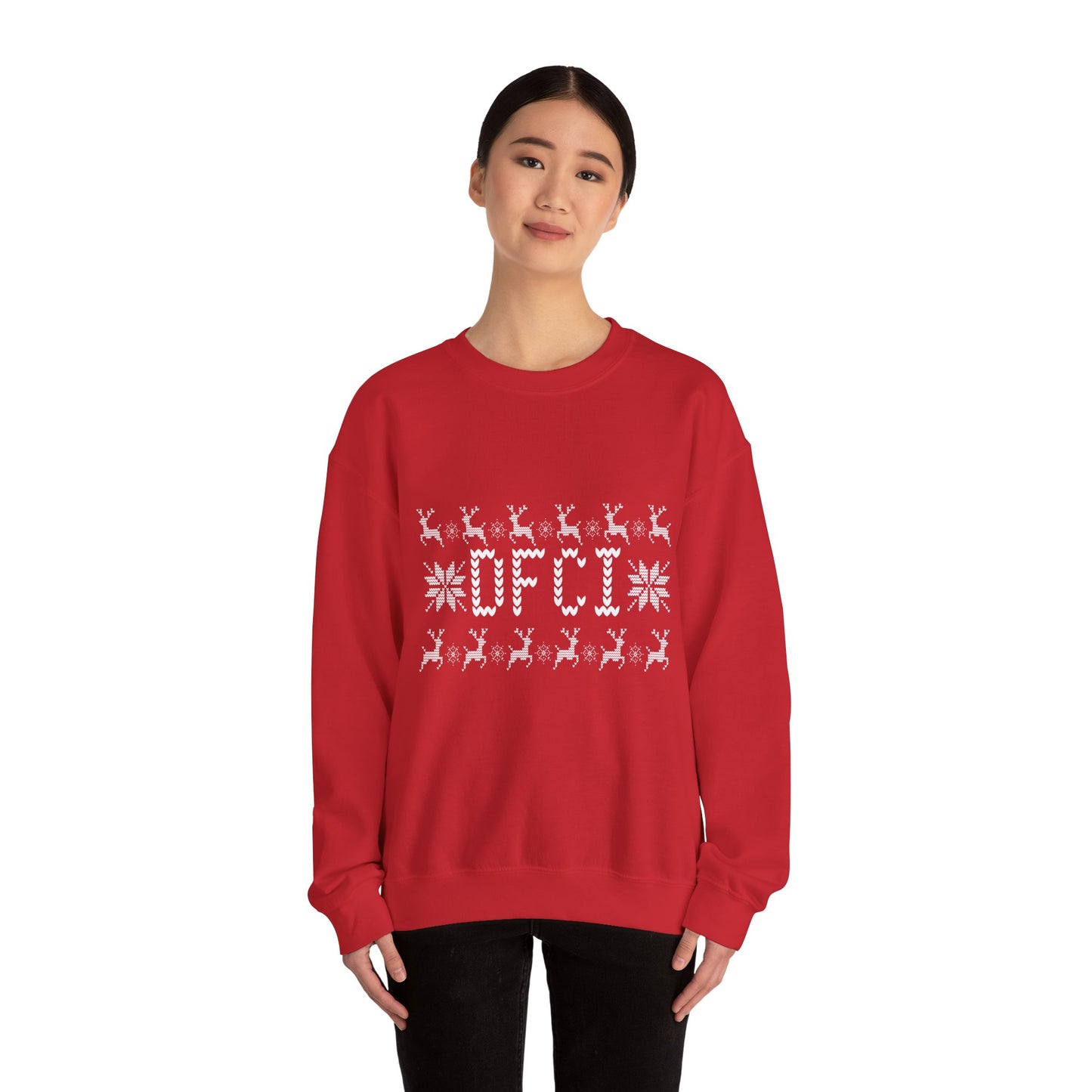 DFCI UGLY SWEATER HEAVY BLEND CREWNECK