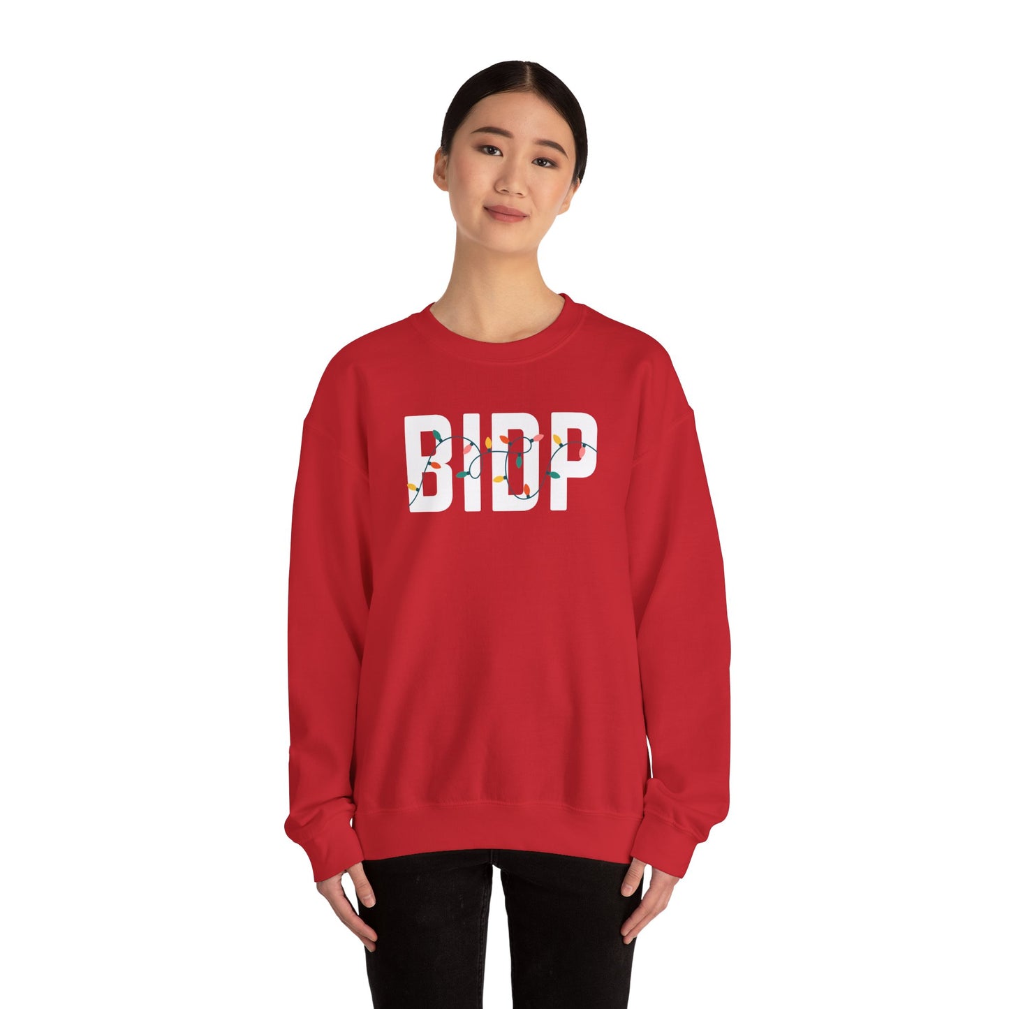 BIDP HOLIDAY LIGHTS HEAVY BLEND CREWNECK