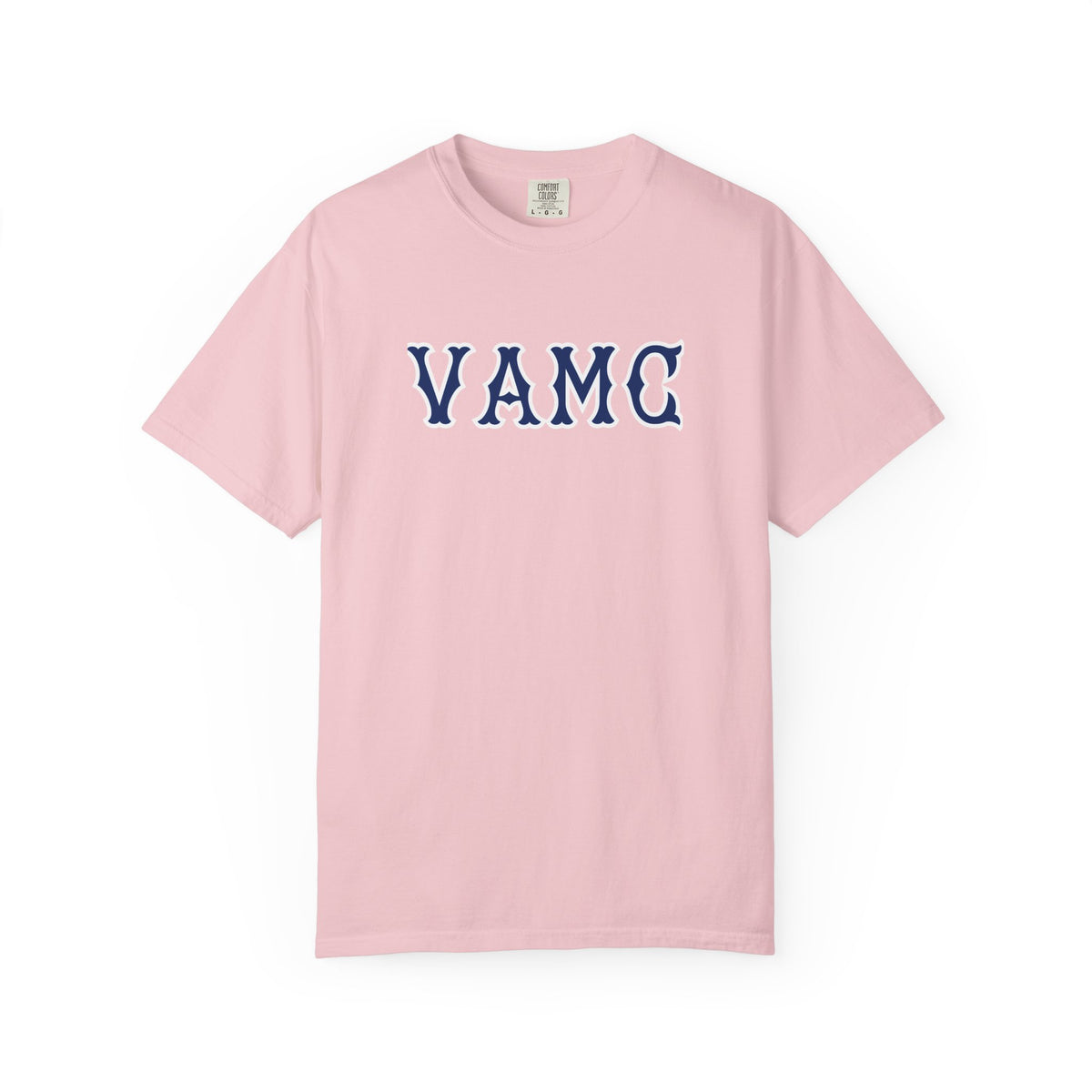 VAMC  NAVY SOX LETTERS TEE