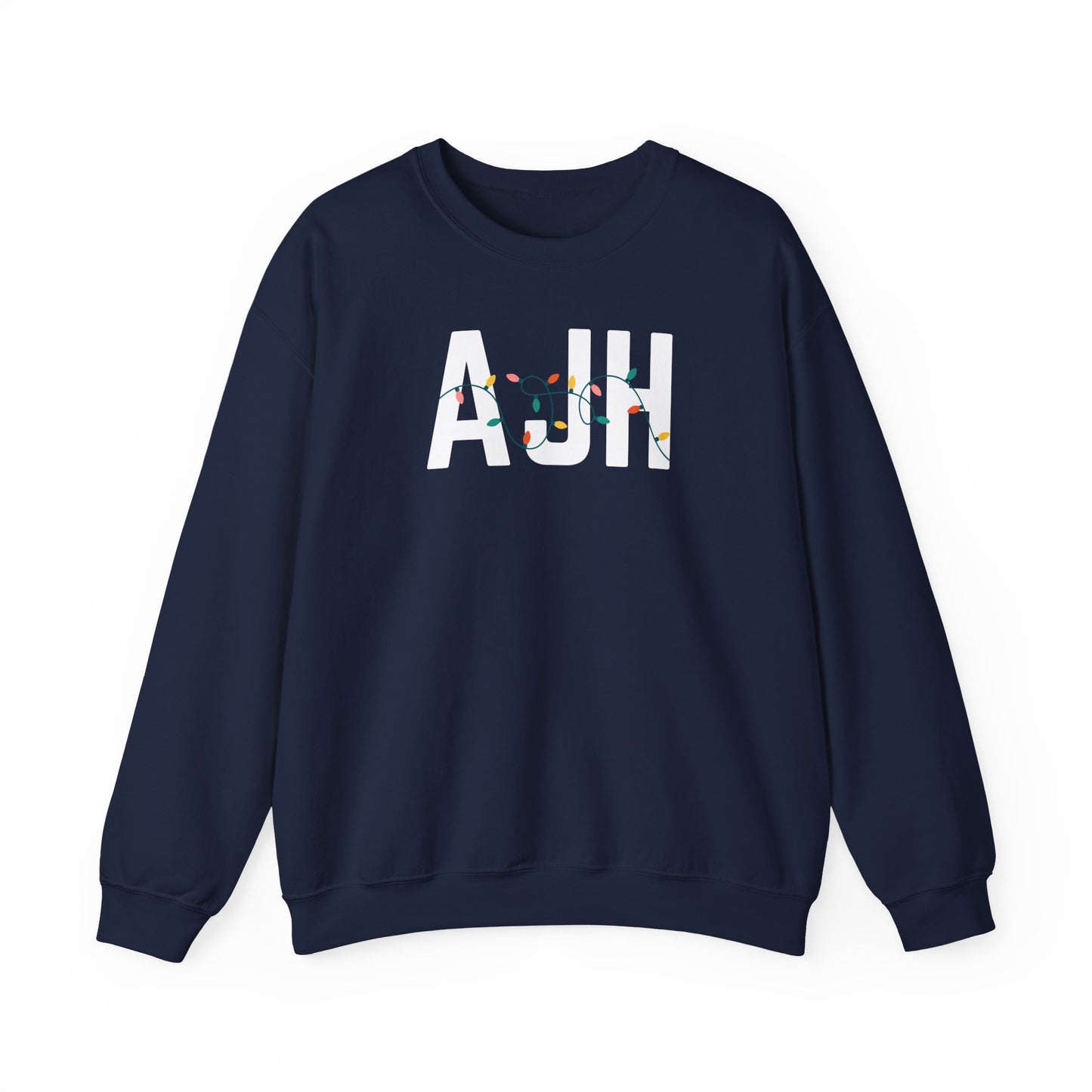 AJH HOLIDAY LIGHTS HEAVY BLEND CREWNECK