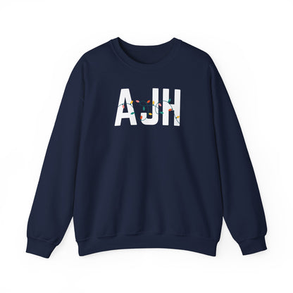 AJH HOLIDAY LIGHTS HEAVY BLEND CREWNECK