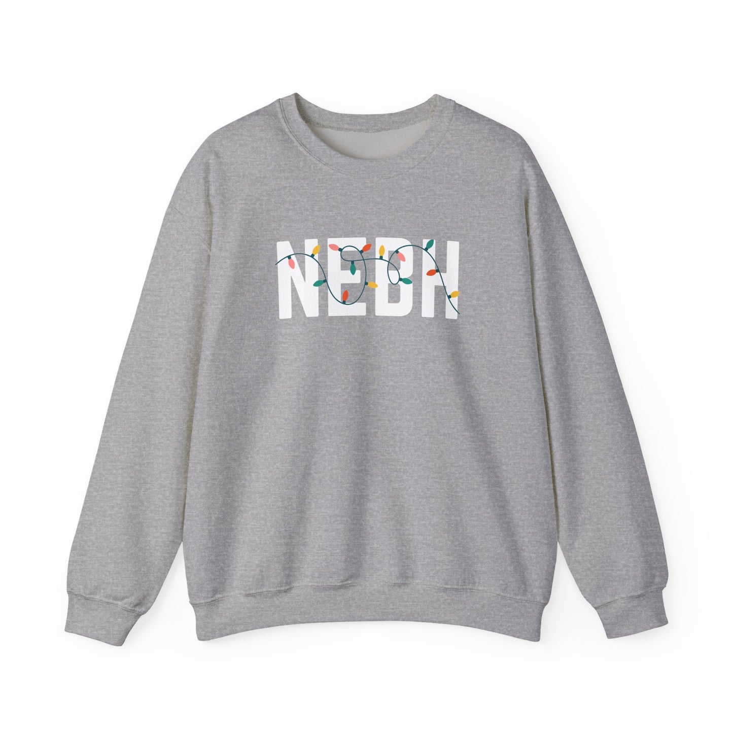 NEBH HOLIDAY LIGHTS HEAVY BLEND CREWNECK