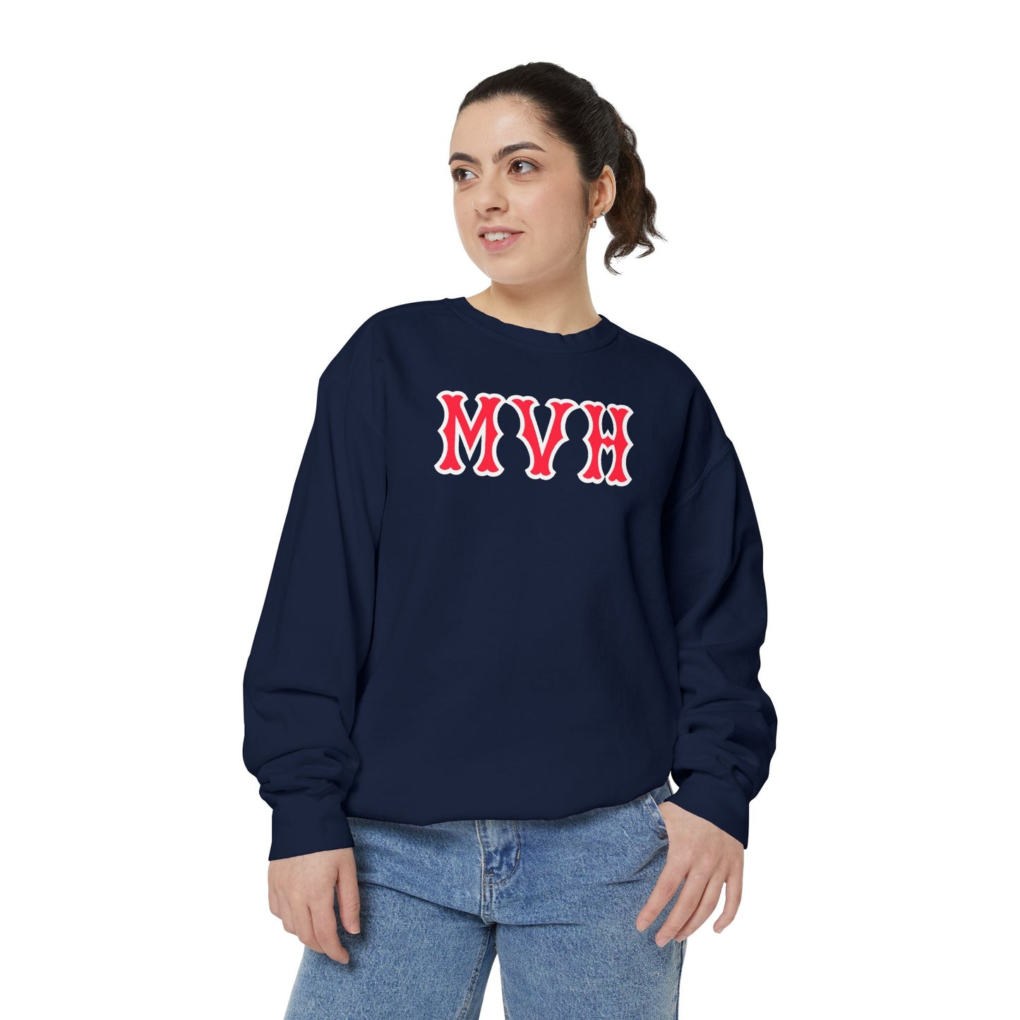 MVH SOX LETTERS CREWNECK
