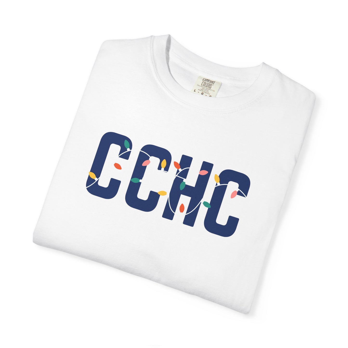 CCHC HOLIDAY LIGHTS T-SHIRT - WHITE
