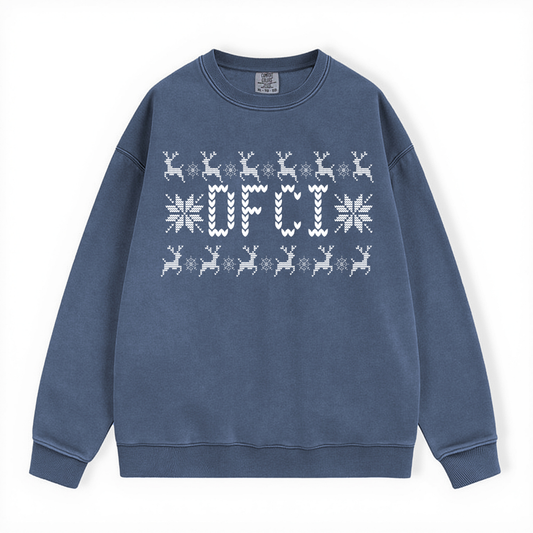 DFCI UGLY SWEATER COMFORT COLORS CREWNECK