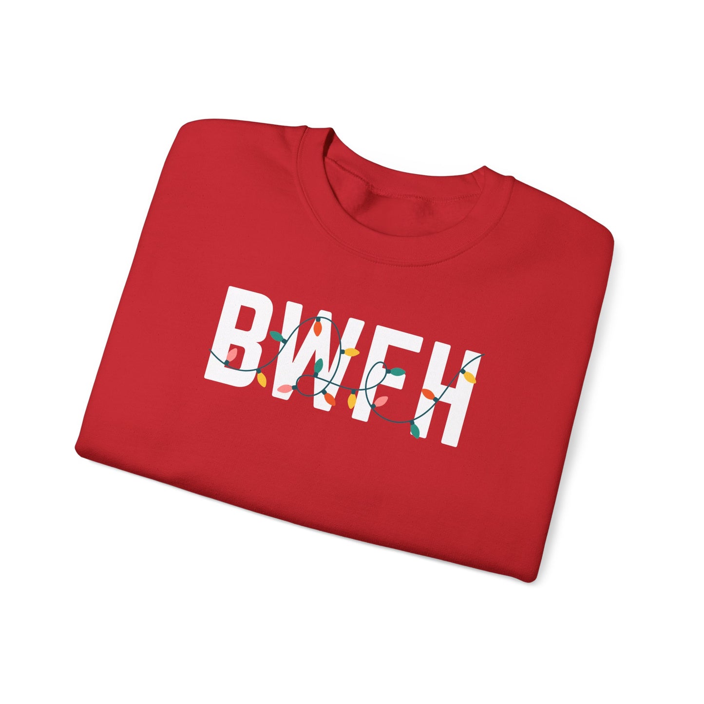 BWFH HOLIDAY LIGHTS HEAVY BLEND CREWNECK