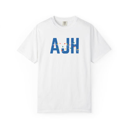 AJH HOLIDAY LIGHTS T-SHIRT - WHITE
