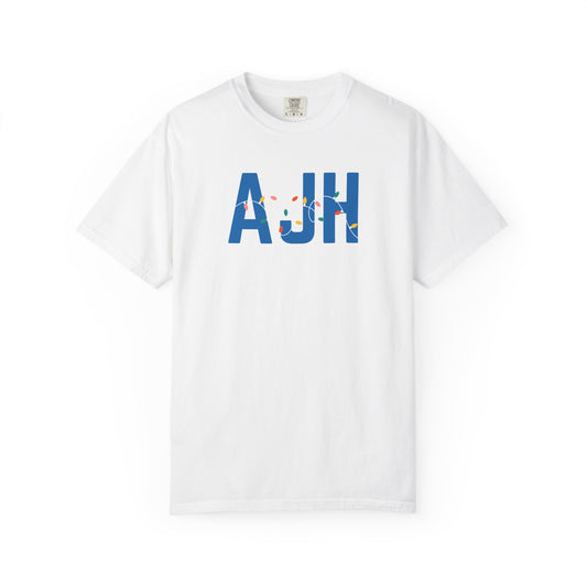 AJH HOLIDAY LIGHTS T-SHIRT - WHITE
