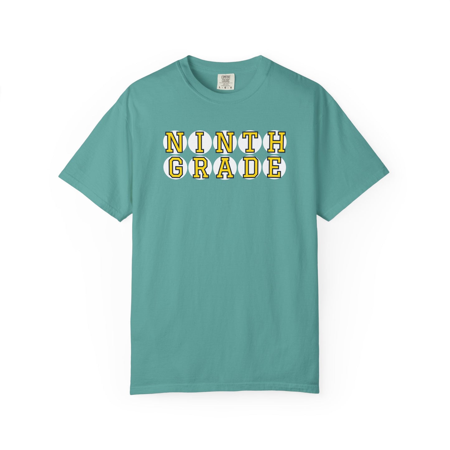 NINTH GRADE YELLOW PLAYER LETTERS T-SHIRT