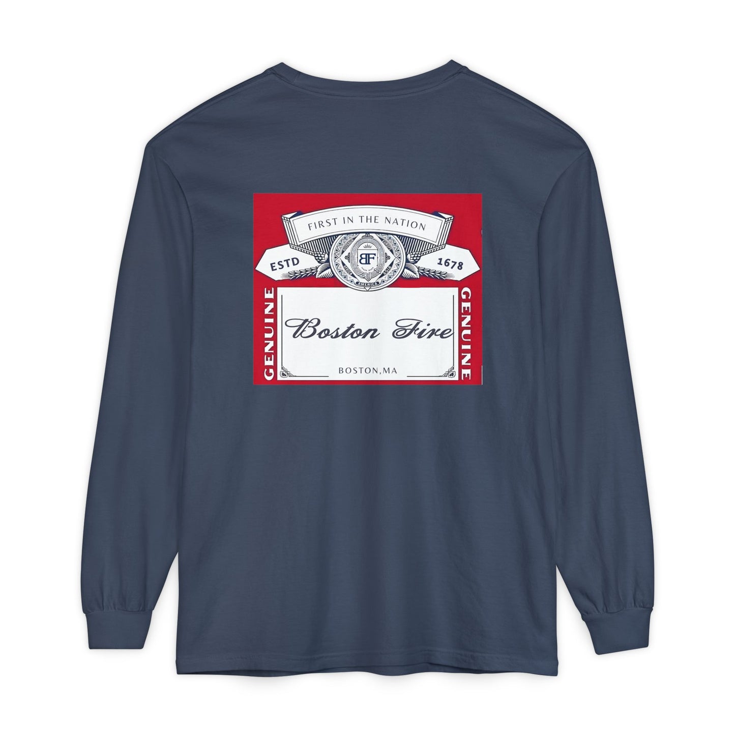 BOSTON FIRE CROWN LABEL LONG SLEEVE