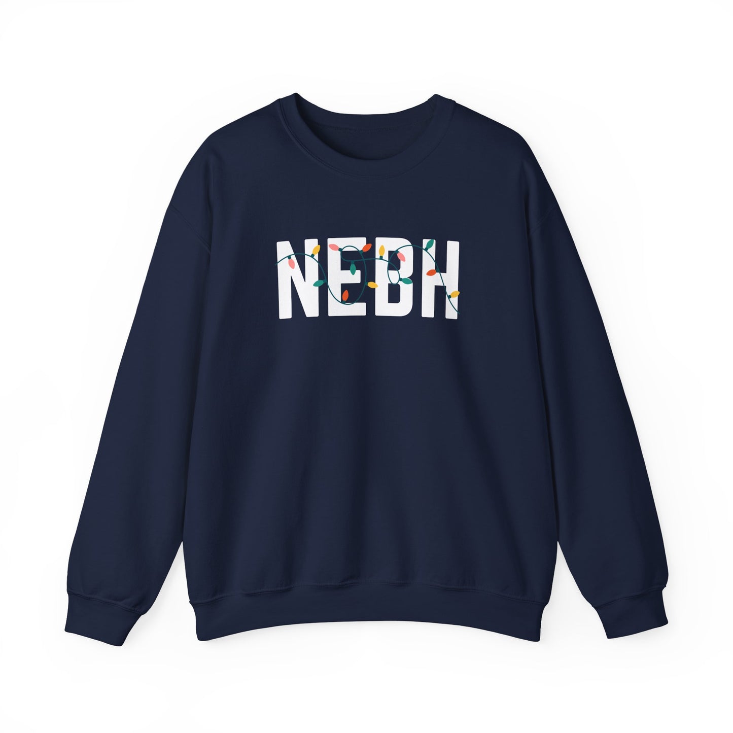 NEBH HOLIDAY LIGHTS HEAVY BLEND CREWNECK