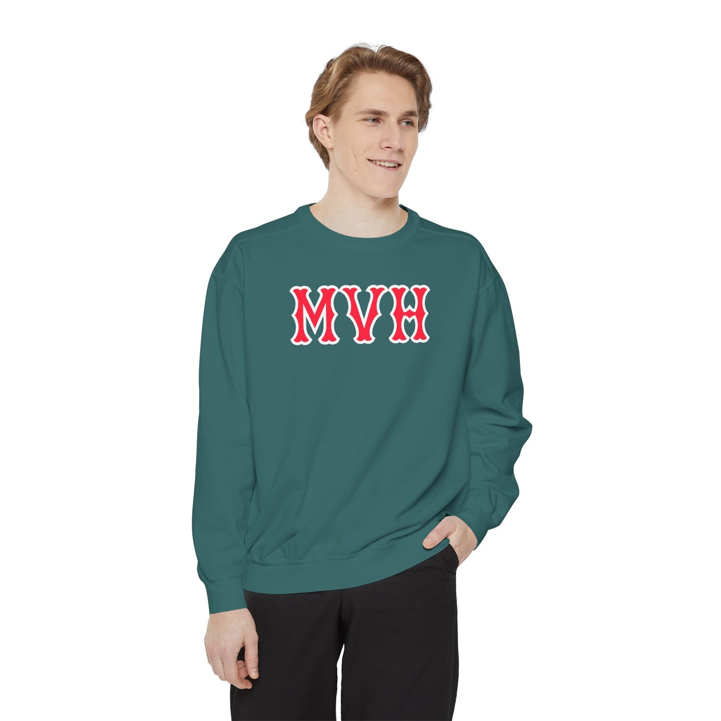 MVH SOX LETTERS CREWNECK