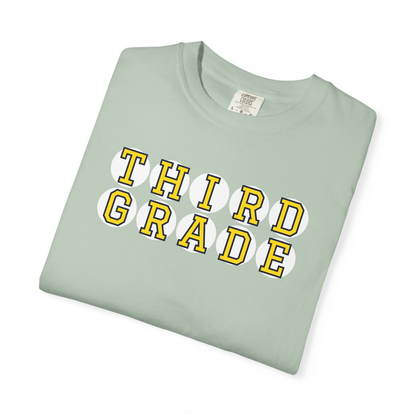 THIRD GRADE YELLOW PLAYER LETTERS T-SHIRT