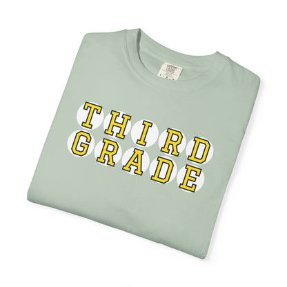 THIRD GRADE YELLOW PLAYER LETTERS T-SHIRT