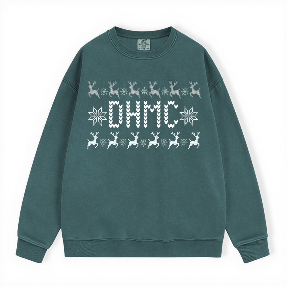 DHMC UGLY SWEATER COMFORT COLORS CREWNECK